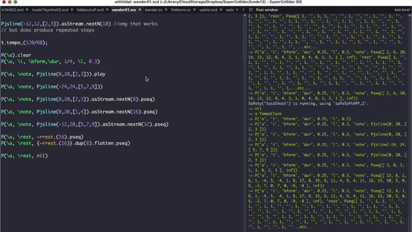 jsline patternuary 2023-01-21 this time in supercollider - Diode Zone